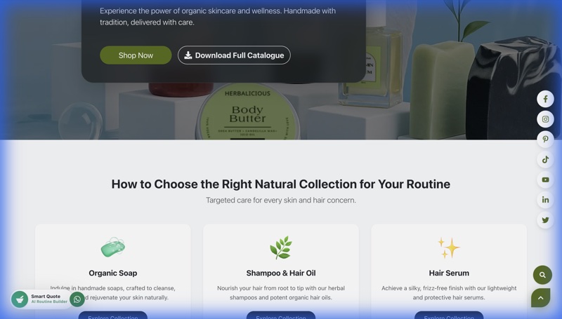 Herbalicious - Organic Products Brand