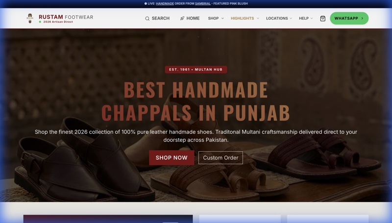 Rustam Footwear - Footwear Brand